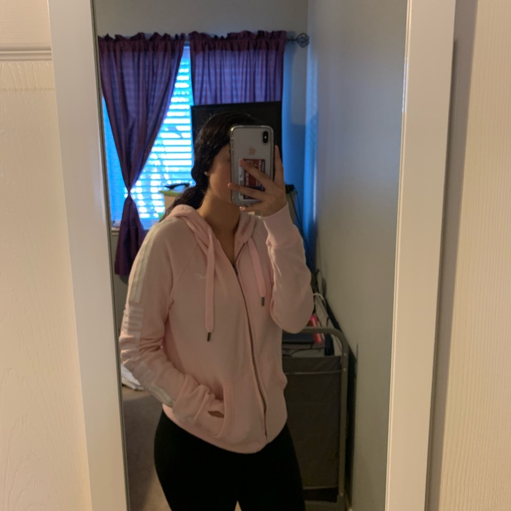 Hollister Full-Zip Sweater (Pink)